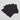 40cm 2 Ply Black Paper Napkins x2,000 - GM Packaging (UK) Ltd