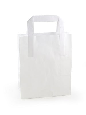 Large White Takeaway Bags - GM Packaging (UK) Ltd 