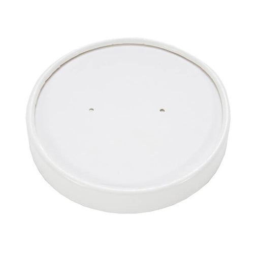 White Paper Vented Soup Lid