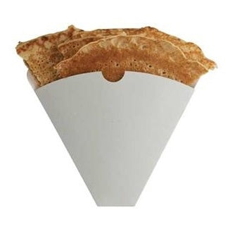 White Paperboard Crepe Cone - GM Packaging (UK) Ltd 