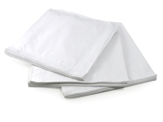 8x8" White Strung Paper Bags - GM Packaging (UK) Ltd