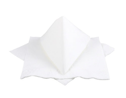 2 Ply 40cm White Paper Napkins - GM Packaging (UK) Ltd
