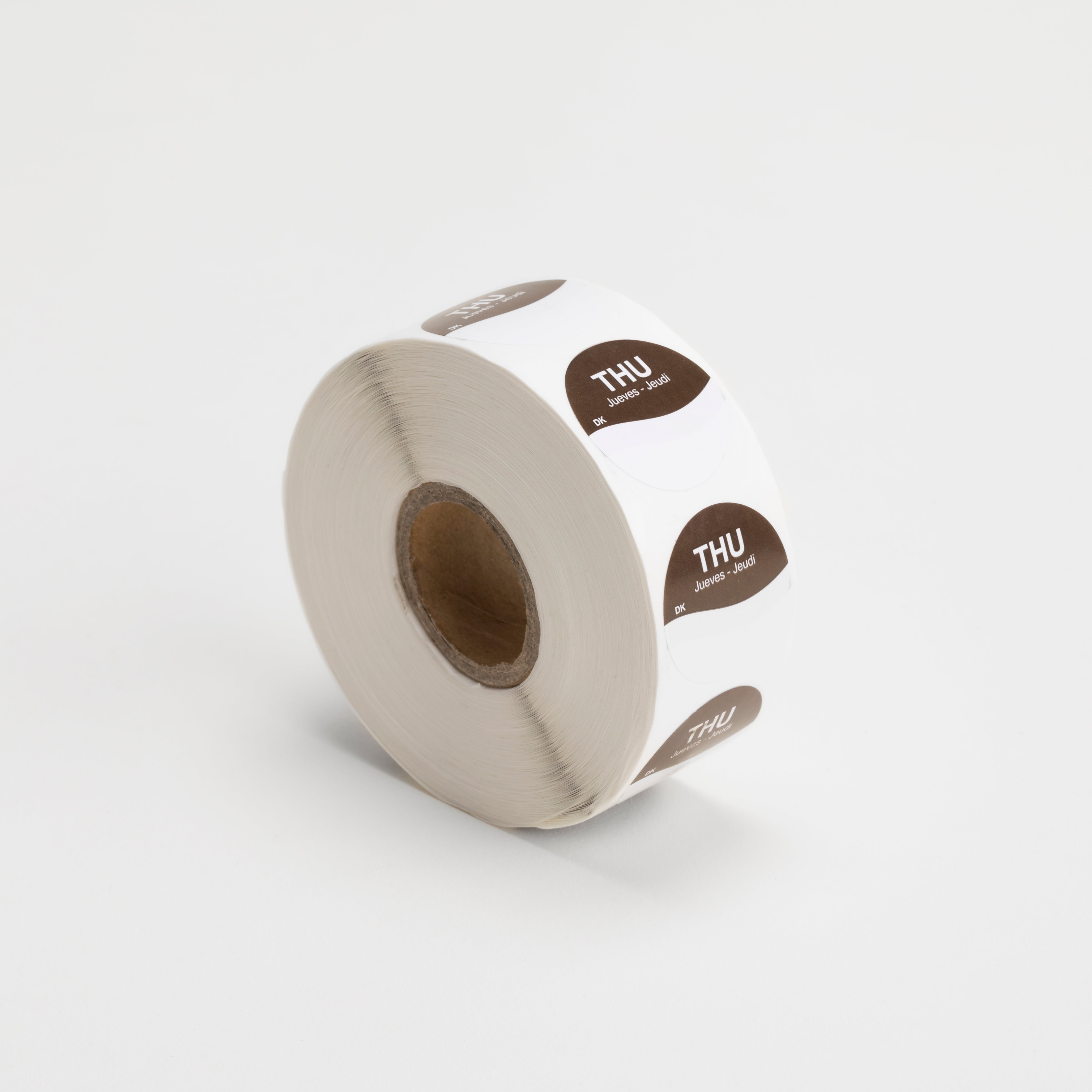 25mm Trilingual Circle Label x1,000 | GM Packaging