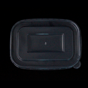 PP Plastic Lid to fit Rectangular Kraft Bowls x300