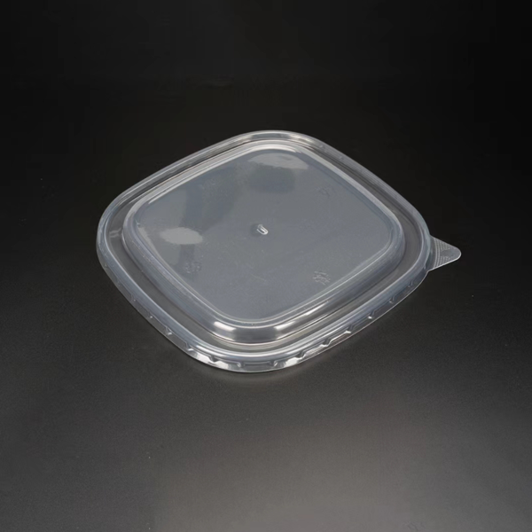 170 x 170 PP Lid to fit 1000/1300ml Square Kraft Bowls x300