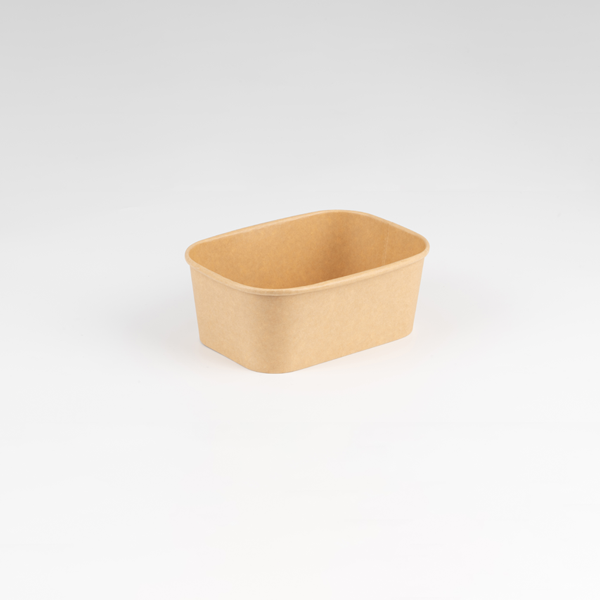 Long Rectangular Container Bowl PE Coated Rectangular Kraft Bowls x300 | GM Packaging