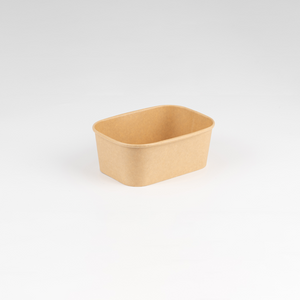 750ml PE Coated Rectangular Kraft Bowls x300