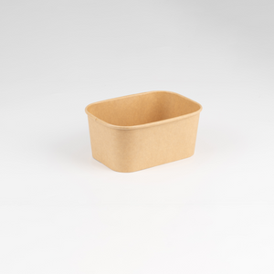 1000ml PP Coated Rectangular Kraft Bowls x300