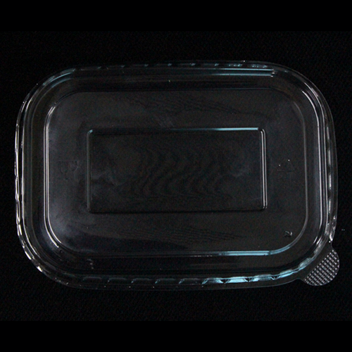 PET Plastic Lids to Fit Rectangular Kraft Bowls x300