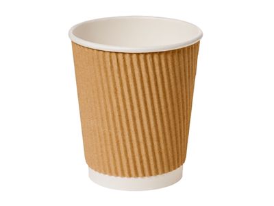 8oz Kraft Ripple Coffee Cups