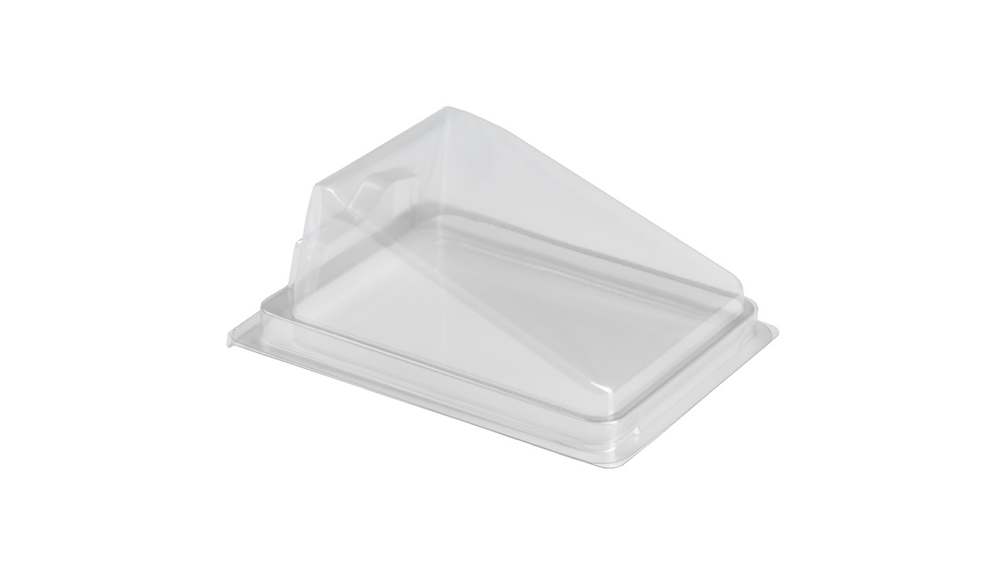 Gateaux Cake Slice (rPET) Hinged Lid