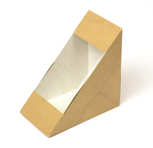 Deep Fill Kraft Cardboard Sandwich Wedges - GM Packaging (UK) Ltd 
