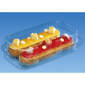 2 Eclair Cake Hinged Container