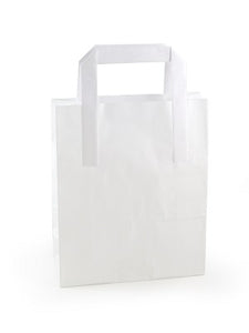 Medium White Takeaway Bags - GM Packaging (UK) Ltd 