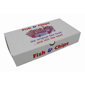 Medium Print Fish and Chips Box 'Traditional'