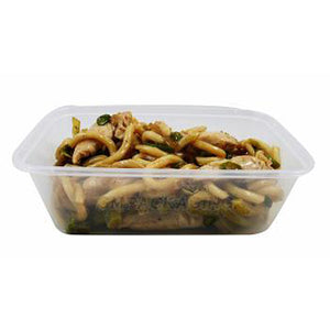 Economy 750ml Standard Microwave Containers with Lids