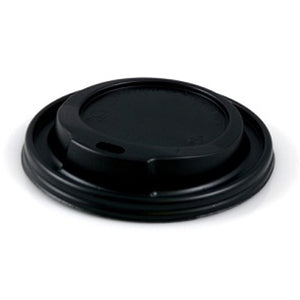 90mm Black Plastic Sip Lid - GM Packaging (UK) Ltd 