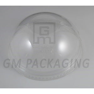 Clear Plastic Dome Lids (without Hole) - GM Packaging (UK) Ltd 