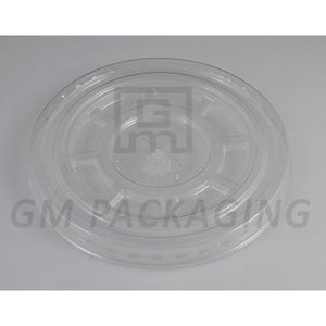 Clear Plastic Flat Lids (Straw slot) - GM Packaging (UK) Ltd 