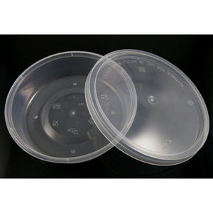 8oz PP Round Microwave with Lids - GM Packaging (UK) Ltd 