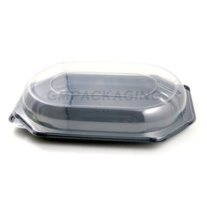 Clear Plastic Lid to fit Large Octagonal Catering Platters - GM Packaging (UK) Ltd 