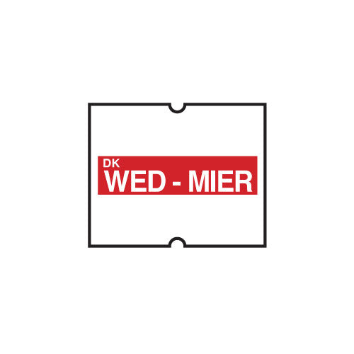 Red (Wednesday) Permanent Labels for DM4 Gun