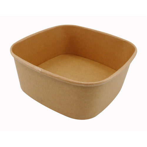 1200ml Square Kraft Takeaway Containers