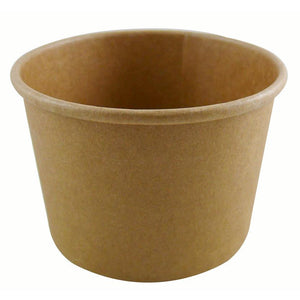 12oz Kraft Paper Soup Containers - GM Packaging (UK) Ltd