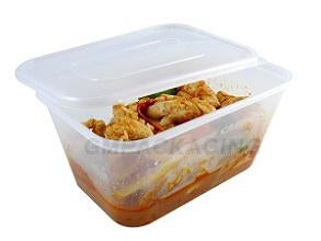 Economy 1000ml Standard Microwave Containers with Lids