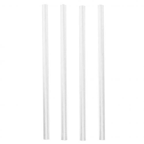6mm White Paper Sip Straws