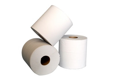 2 Ply White Centrefeed Roll