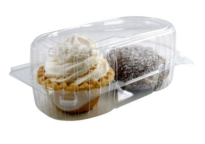 2 Pack Muffin Cake Containers