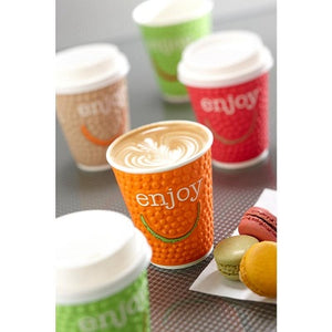 8oz Enjoy Coffee Paper Cups - GM Packaging (UK) Ltd