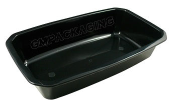 1500cc PP Black Food Lidding Trays - GM Packaging (UK) Ltd