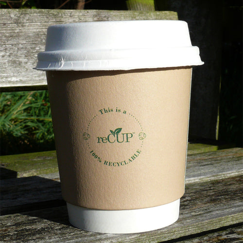 8oz reCup Kraft Double Wall Coffee Cups-100% recyclable
