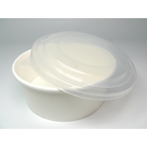 155mm Round PP lid to fit WHITE Food Bowls