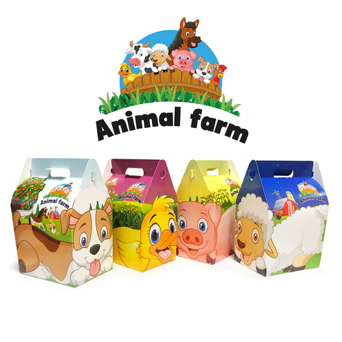 Kiddies Meal Paper Boxes-Animal Farm/250S