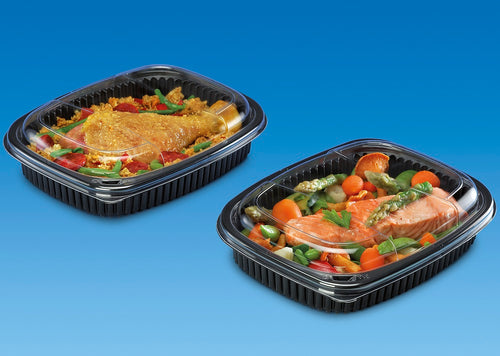 1000ml Microwave Black Containers