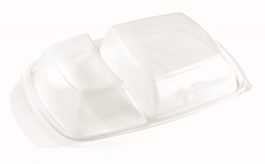 2 compartment PP dome lids - GM Packaging UK Ltd