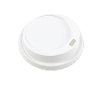 90mm White Plastic Sip Coffee Lid - GM Packaging (UK) Ltd