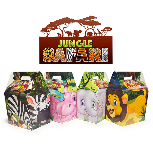 Kiddies Meal Paper Boxes-Jungle Safari/250S