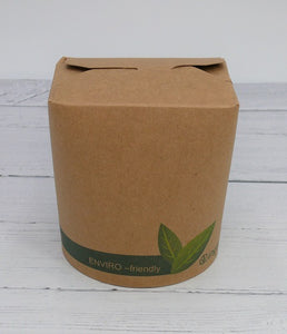 26oz Compostable Round Kraft Food Pots - GM Packaging (UK) Ltd