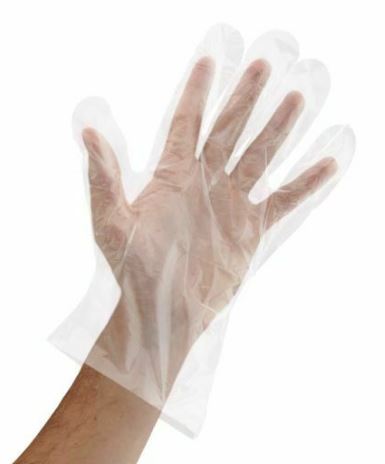 Large Disposable Polythene Gloves x100