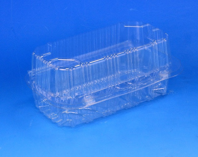 165x85x80mm Rectangular Cake Hinged Container - GM Packaging (UK) Ltd