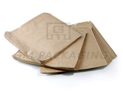 8 x 8 Medium Brown Strung Paper Bags