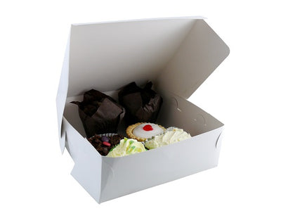10 x 10 x 4inch Folding Cake Boxes - GM Packaging (UK) Ltd