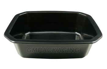 520cc PP Black Food Lidding Tray - GM Packaging (UK) Ltd
