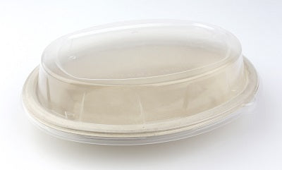 Dome Lid to fit 500ml Pulp Oval Tray - GM Packaging (UK) Ltd