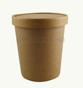 32oz Kraft Soup Containers - GM Packaging (UK) Ltd