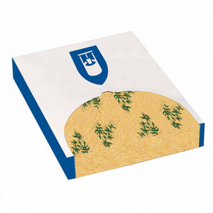 28x34cm Greaseproof Burger Wraps Paper 'Feel Green' - GM Packaging (UK) Ltd